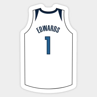 Anthony Edwards Minnesota Jersey Qiangy Sticker